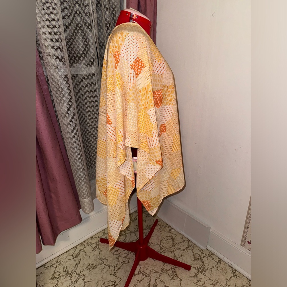 Yellow Patterned Boho Kimono